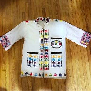 Handmade Guatemalan shearling jacket